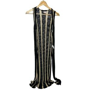 NWOat LuLaRoe Stripe Cardigan Vest Duster xs